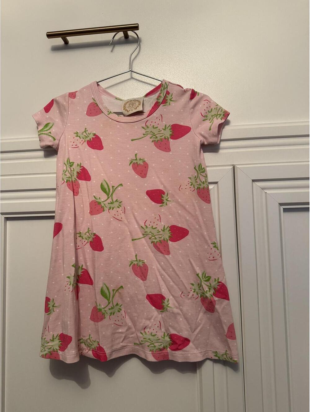 TBBC strawberry dress 4t